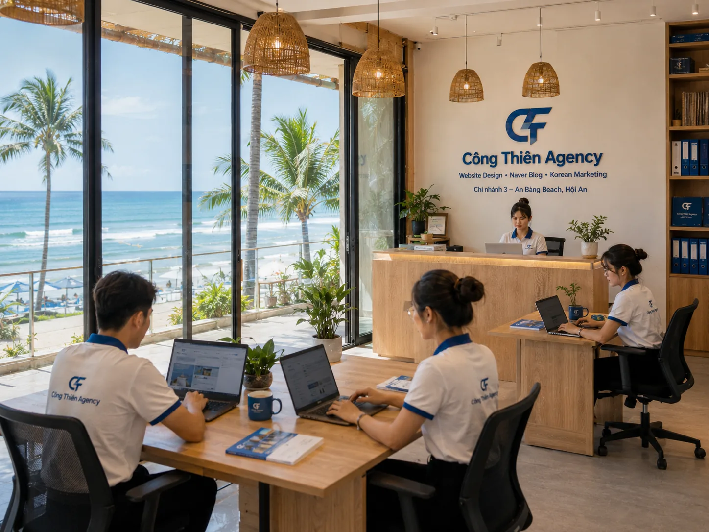 Không gian tiếp khách Công Thiên Agency An Bàng