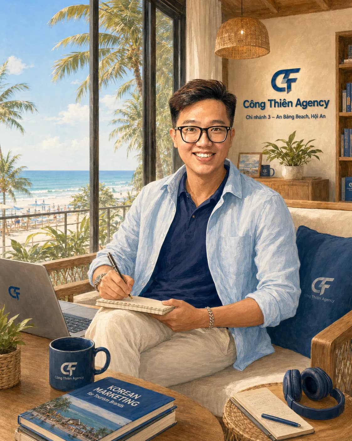 Không gian văn phòng thiết kế website tại An Bàng