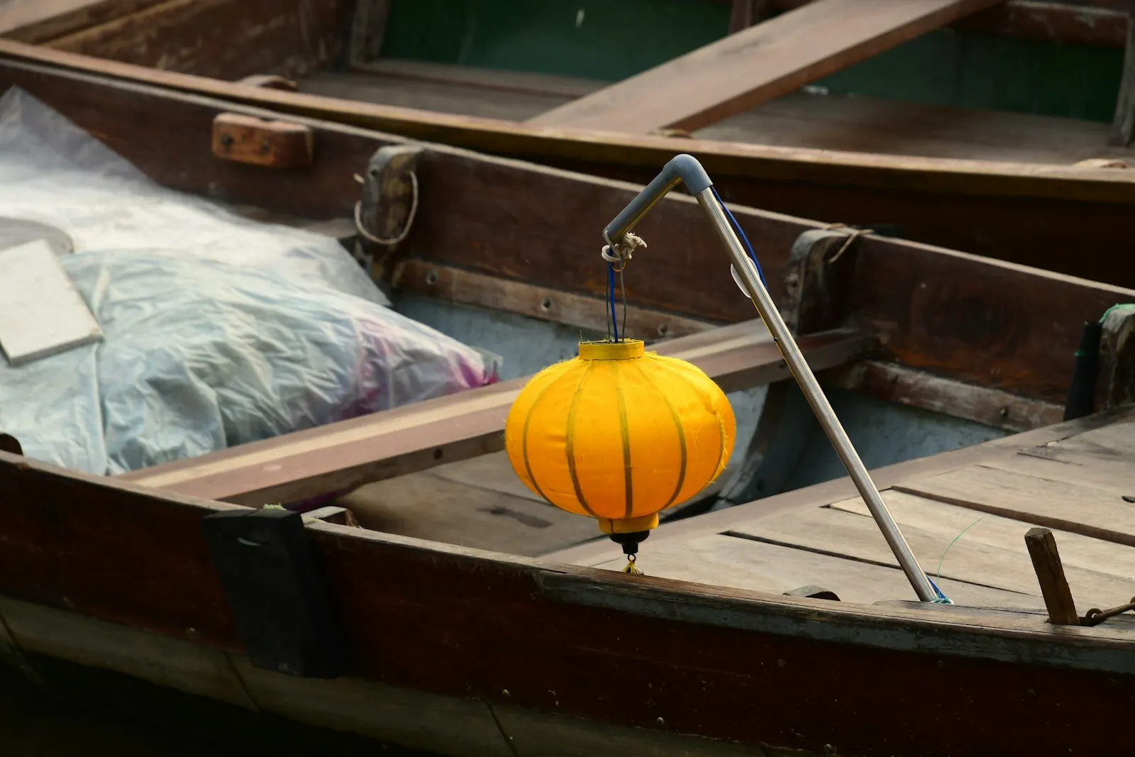 Hoi An lantern boat on the river — popular with Korean tourists