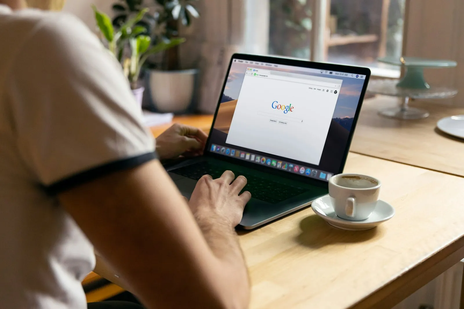 Laptop open to Google search results — local SEO and ranking for Hoi An Da Nang
